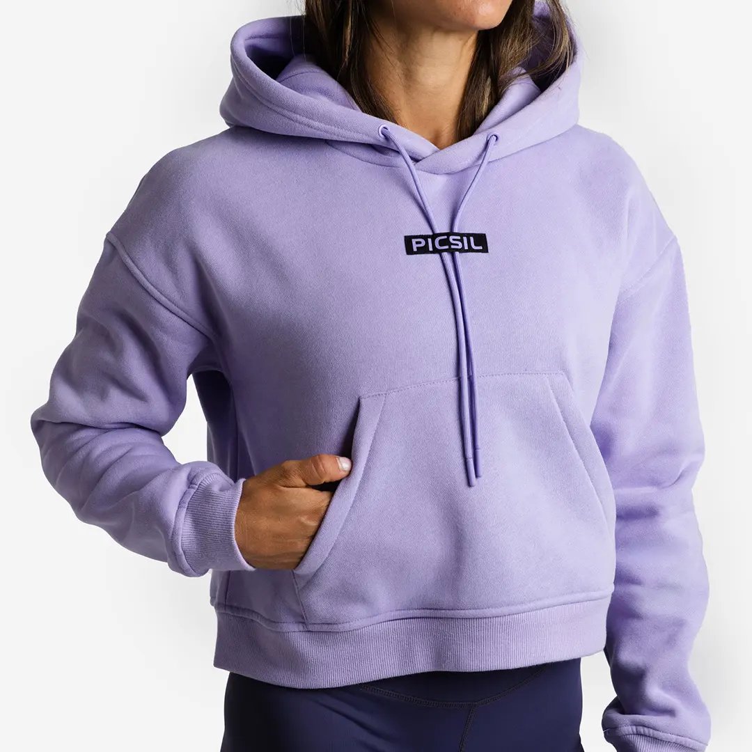 Sudadera Mujer Crop con Capucha