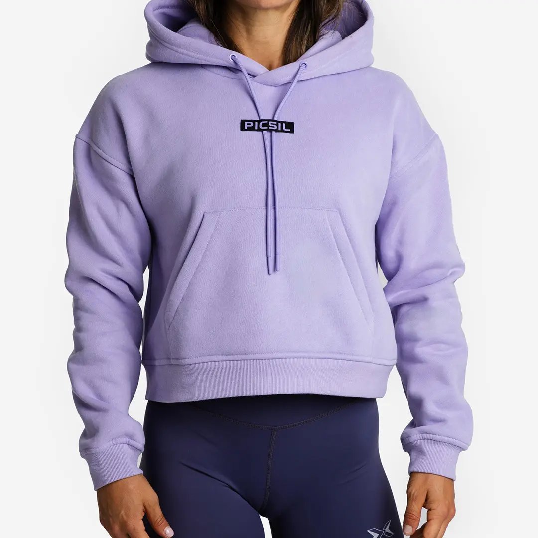 Sudadera Mujer Crop con Capucha