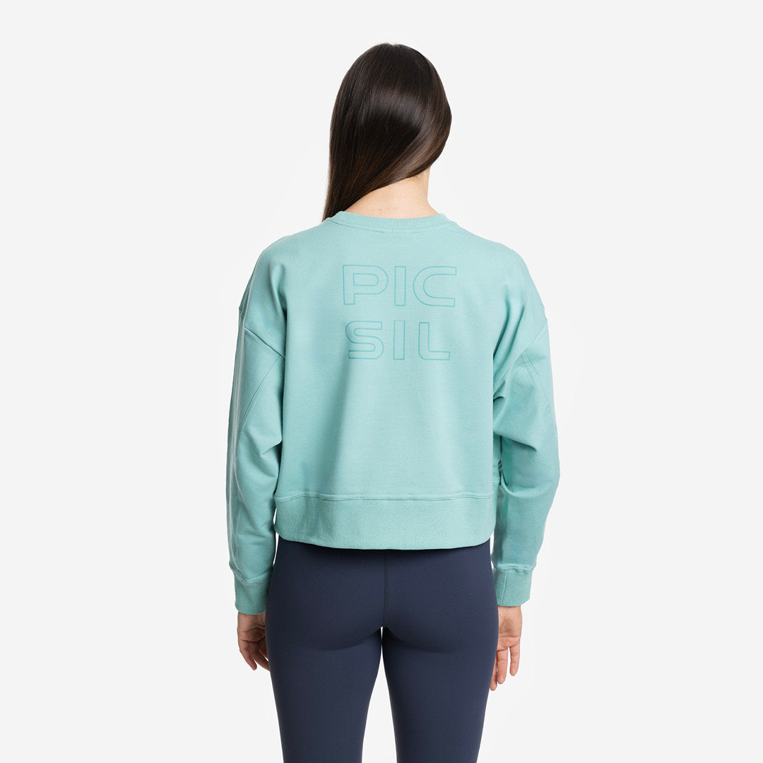 Sudadera Mujer crop Jersey stretch