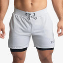 Pack 3 shorts with compression mesh 2 in 1 man Premium